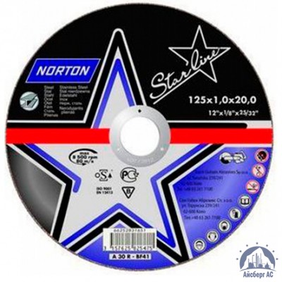 Диск отрезной по металлу 125х1,6x22,23 мм NORTON STARLINE купить в Мелитополь